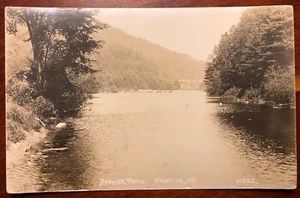 Beaver Pond Proctor de colección Vermont RPPC - Imagen 1 de 2