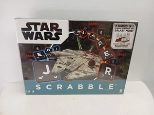 Star Wars Scrabble Board Game 2-in-1 Classic & Galaxy Mode 2-4 players Sealed - Picture 1 of 2