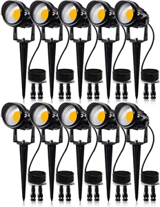 SUNVIE 12W Low Voltage LED Landscape Lights with Connectors, Outdoor 12V Supe... - Picture 1 of 2