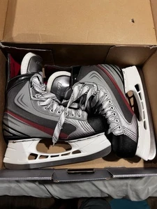 Bauer Men's Vapor X4 Ice Hockey Skates Senior Size 8.5 D Black Red Gray - Picture 1 of 11