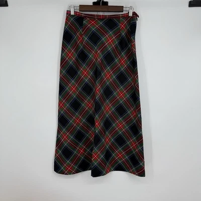 Pendleton Women’s Vintage Wool Red Tartan Plaid Skirt Size 4 Petite Midi USA - Image 1 of 4