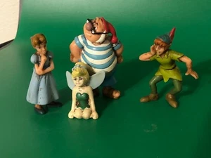 Disney Sammlung Peter Pan 4 Figuren Vintage 1990er Peter Tinkebell Wendy Smee - Bild 1 von 6