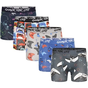 Floso Boxers Gamer For Life de Mezcla de Algodón Niños Packs de 5 (TC457) - Imagen 1 de 6
