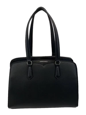 Samantha Vega Tote Bag Leather Black Plain from JP - Image 1 of 4