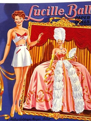 Paper Doll Book UNUSED 2009 Lucille Ball - Image 1 of 3