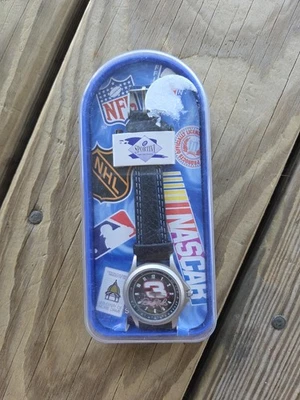 Reloj Sportivi vintage nuevo en caja: NASCAR Dale Earnhardt #3, negro/plateado Foto 1 de 3