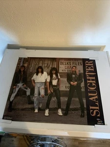 Slaughter Rock 1990 Vintage Poster Rockband Inv#G6611 16”x20” - Bild 1 von 6