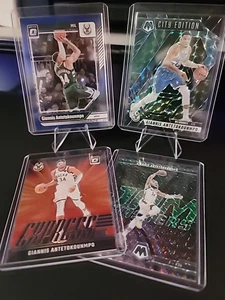 Giannis Antetokounmpo 4 Card Lot Optic Glitter Mosaic GENESIS - Picture 1 of 3