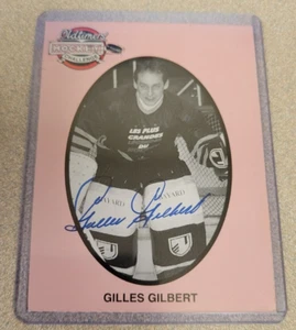 GILLES GILBERT SIGNED NHL OLDTIMERS' HOCKEY CHALLENGE CARD AUTOGRAPH AUTO D.2023 - Picture 1 of 2