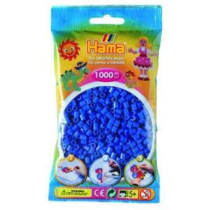 Hama Midi Light Blue Beads 1000 Pack Iron on For Kids Creative Activity Ages 5+ - Picture 1 of 1