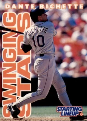 1996 Kenner Starting Lineup Card Dante Bichette Colorado Rockies - Image 1 of 2