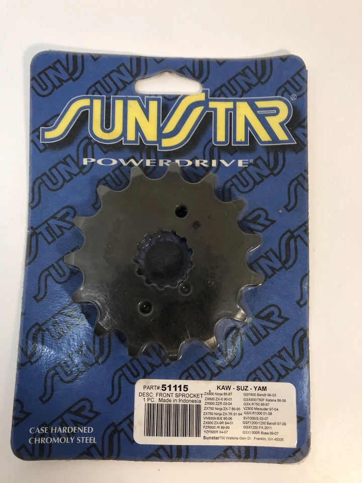 Piñón delantero Sunstar 51115 15 dientes Foto 1 de 4