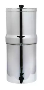 Sistema de filtro de agua por gravedad de acero inoxidable AquaHouse (8L) filtro de agua de flúor - Imagen 1 de 2