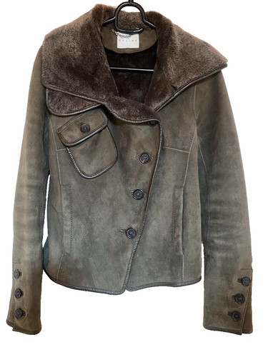 Giacca CELINE Mouton oliva donna