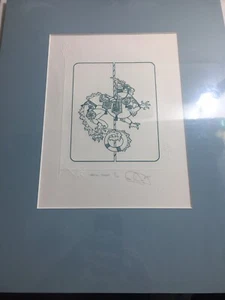 Carousel Dragon Original Etching by Alicia Austin 3/120 Limited Edition New - Bild 1 von 8