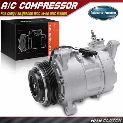 A/C Compressor w/ 7SAS17A Style for Chevy Silverado 1500 19-23 GMC Sierra 1500 - Image 1 of 4