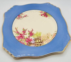 Vintage Royal Winton Grimwades “Belvedere” Cake Plate Serving Dish Garden Scene - Picture 1 of 9