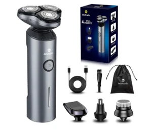 Electric Shaver Razor Waterproof Cordless Rechargeable Head Beard Trimmer 4-in-1 - Picture 1 of 8