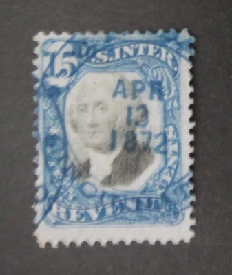 US Revenue Stamp R110 15c 1871 2nd Issue #1 - Image 1 of 2