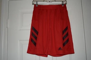 Adidas Youth Size XL (18/20) Red and Black Athletic Shorts - Picture 1 of 7