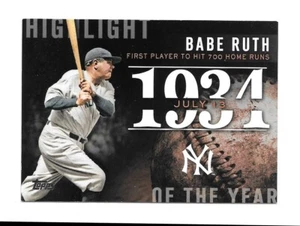 2015 Topps BABE RUTH Highlight des Jahres 1934 - NEW YORK YANKEES - #H-35 - Bild 1 von 1