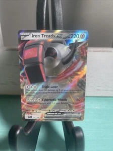Pokémon TCG Iron Treads EX Scarlet & Violet BASE Set 143/198 Holo Double Rare - Picture 1 of 2