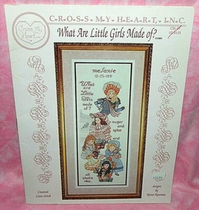 Cross My Heart What Are Little Girls Made Of? Cross Stitch Chart Sugar & Spice - Picture 1 of 3
