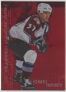 1999-00 ITG Be A Player Millennium Signature Series Ruby /1000 Chris Drury #69