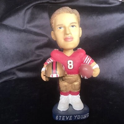 Steve Young 49ers Bobble Head Hand Painted QB Club Bobble Dobbles NFL Football - Image 1 of 4