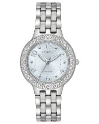 Citizen Silhouette Crystal FE2080-56L Ladies 31mm Watch MSRP $295 - Image 1 of 3