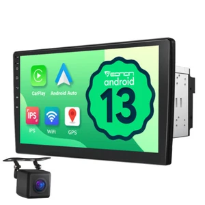 CAM+ Double Din 2Din 10.1" IPS Touch Screen Android 13 Car Stereo GPS Navi 1080P - Picture 1 of 19