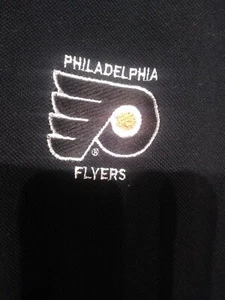 Antigua bestickt Philadelphia Flyers Medium Polo schwarz Herren Medium - Bild 1 von 4