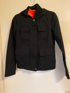 Esprit Women Black Cotton Hooded Zip Jacket Size US6 UK10 - Picture 1 of 9