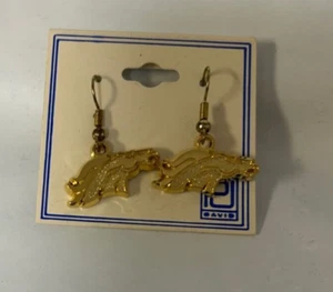 Denver Broncos Dangle Logo Earrings (1) - Picture 1 of 2