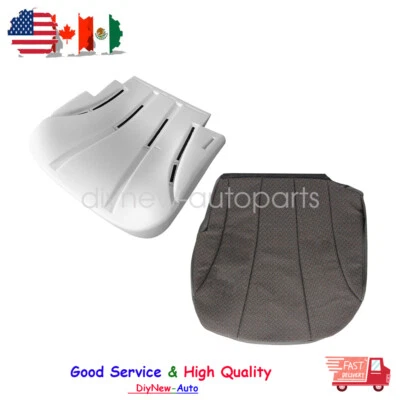 Driver Bottom Cloth Cover Dark Gray Foam Pad For 1999-2002 Chevy Silverado WT - Image 1 of 4