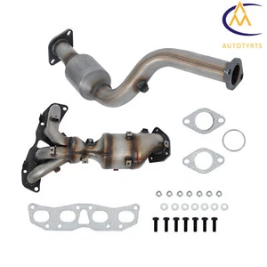 Ambos convertidores catalíticos ajuste directo delanteros+traseros para Nissan Rogue 2008-2014 2,5 L - Imagen 1 de 14