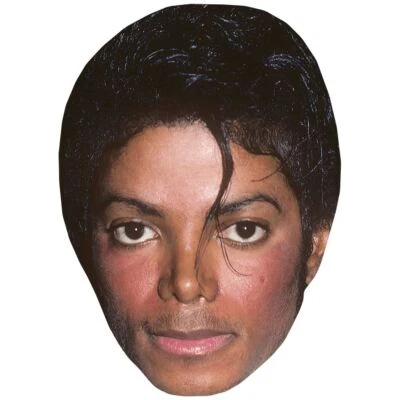 CELEBRITY CUTOUTS Michael Jackson (Dark Hair) Maschere di persone famose