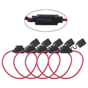 5PCS Waterproof ATC/ATO In-Line Blade Fuse Holder For Car Boat 14# AWG Gauge - Picture 1 of 8