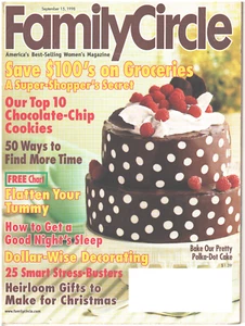 FAMILY CIRCLE Magazine September 15 1998 Cookies Heirloom Christmas Gifts - Picture 1 of 1