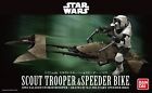Star Wars Scout Trooper & Speeder Bike 1/12 Scale Plastic Model Kit Bandai