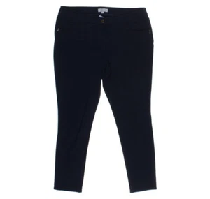Zendra Pants Womens 12 Petite Navy Blue Tapered Leg Workwear Ankle Stretch - Picture 1 of 3