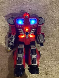 2012 Tonka roter Roboter 14" Walkin sprechende Geräusche Lichter Transformator gebraucht Happy Kid - Bild 1 von 7