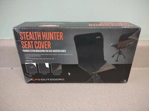 Black Stealth Hunter Chair Cover Insulated Easy Attached Lightweight Hunt Camp - Picture 1 of 3