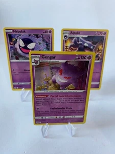 Pokemon Set Gengar Holo / Alpollo / Nebulak | Origen perdido | Alemán exz - Imagen 1 de 4