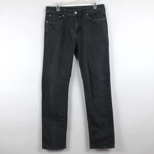 Prana Jeans Men's 33x32 Slim Fit Charcoal Gray Denim Pants Stretch Cotton Blend - Picture 1 of 11