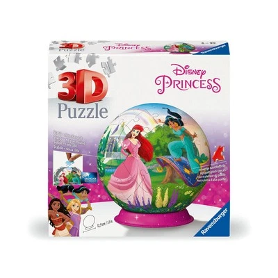 72pc Ravensburger 3D Puzzle Ball Disney Princess Jigsaw Game 13x13cm 6y+ - image 1 of 4