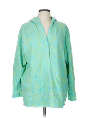 Sudadera con capucha verde para mujer Merona 28W Foto 1 de 4