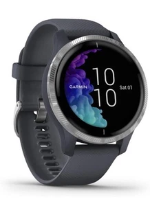 Garmin VENU GPS Smartwatch Schwarz & Schiefer - Zertifizierte Kundenretoure - Nicht Benutzt - Bild 1 von 8