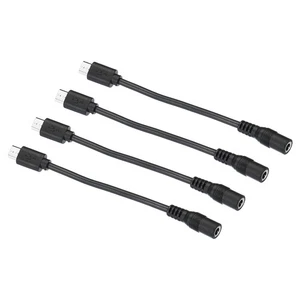 4pcs Micro USB to DC Extension Cable Male to Female Extension Power Cords - Picture 1 of 5