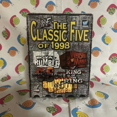 WWF - Classic Five of 1998 Box Set (VHS, 1999) WWE  - Image 1 of 4